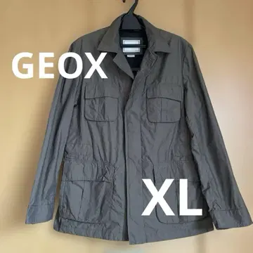 GEOX RESPIRE 카키 밀리터리 자켓 XL
