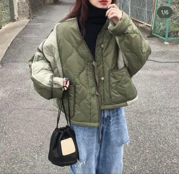 nugu kumika klee 리본 퀼팅 자켓