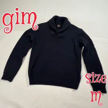 gim 헬스장 두꺼운 울 스웨터 상의 네이비 M