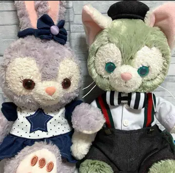 얼굴이 귀여운 젤라토니 & 스텔라루 봉제 인형 데님 코스튬 포함