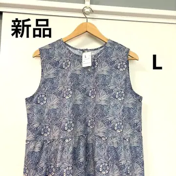 [새상품] 윌리엄 모리스 플라워 프린트 티어드 원피스 L