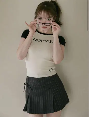 andmary Mary logo knit tops