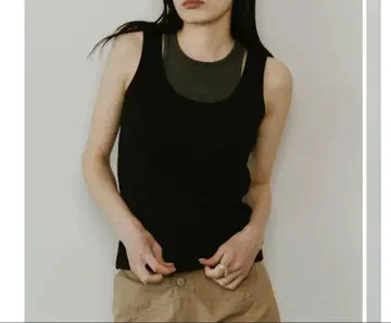 Knuth Marf/2piece layered logo tank top