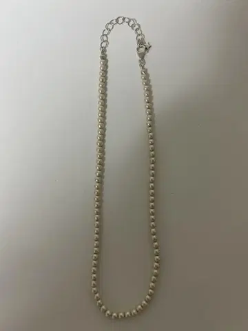 쁘띠 로브 로어 코튼 펄 목걸이