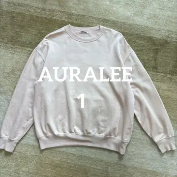 [새상품급] AURALEE 오라리 맨투맨 핑크 베이지 1