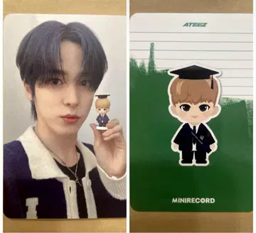 ateez fever 피규어 minirecord 윤호 트레이딩 카드