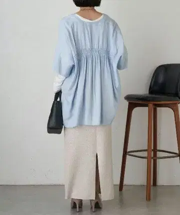 Jena espace merveilleux 린넨 라이크 릴랙스 셔츠