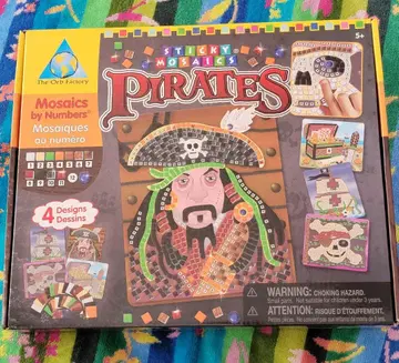 Sticky Mosaics Pirates 모자이크 아트 키트 공작 키즈