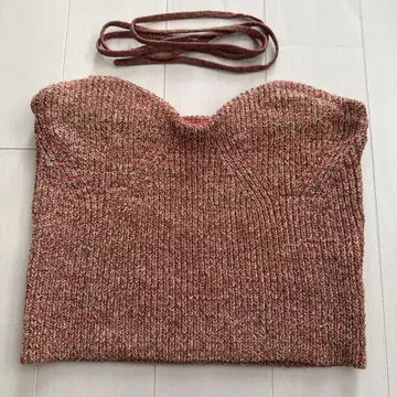 CLANE HEATHER COTTON KNIT TUBETOP