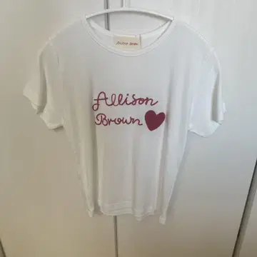 Allison Brown 반팔 티셔츠 화이트
