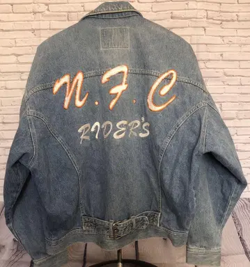 빈티지 라이더 더블 데님 자켓 사이즈 M 일본제 초레어 70s 80s