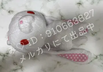 GP 범용 토끼 봉제 인형 야와하다 바리에이션 도트 화이트