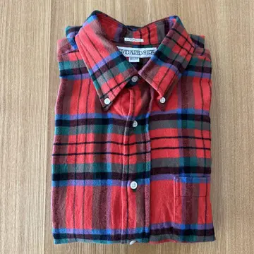 INDIVIDUALIZED SHIRTS 넬 체크 셔츠 15H 미사용품