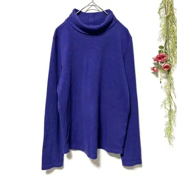 새상품급 [ UNIQLO ] 유니클로 터틀넥 플리스 T 퍼플 (L)