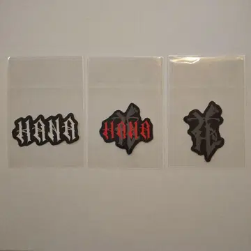 미사용 HANA 로고 스티커 3종 세트 데뷔 직전 이벤트 노노가