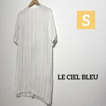 LE CIEL BLEU 플리츠 7분 소매 롱 원피스