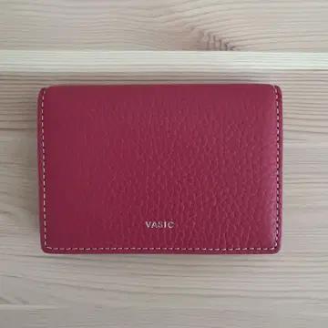 vasic 바지크 명함지갑 카드 케이스 가죽 핑크
