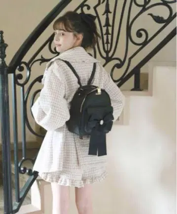리즈리사 롱 리본 백팩