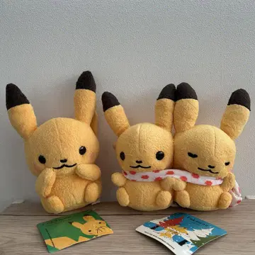 포켓몬 센터 한정판 little tales 피카츄 봉제 인형 세트