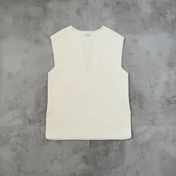 24SS 데프레 레이온 나일론 더블 페이스 슬릿 넥 풀오버