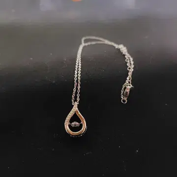 S925 실버 로즈 골드 드롭형 목걸이