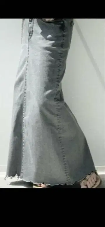 라빠르망 GOOD GRIEF/굿 그리프 DENIM LONG 스커트 36