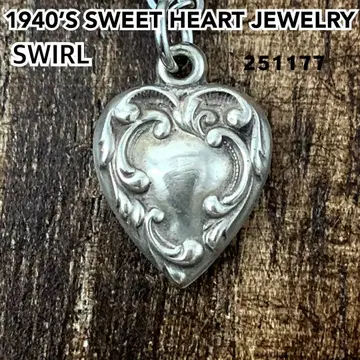 스위트하트 주얼리 SWIRL 회오리 실버 빈티지 목걸이