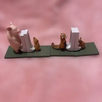 동물 화장실 시간 세트
