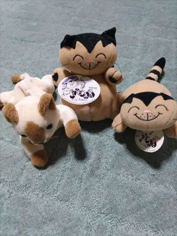 고양이 봉제 인형 3개 세트
