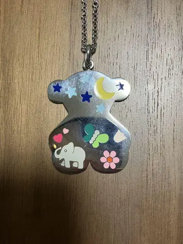 TOUS 곰 모양 목걸이 스테인리스 스틸
