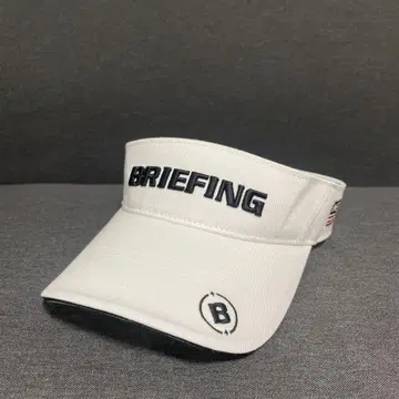 BRIEFING 브리핑 선바이저 골프 화이트 자수 컨디션 최상