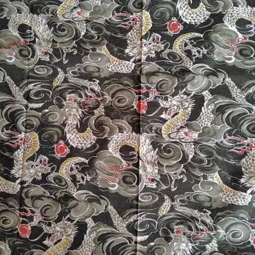 할머니의 Handmade 고이구치 셔츠 (용 패턴) 원단 견본