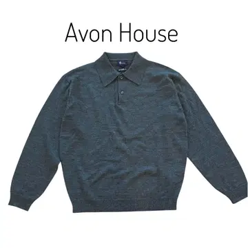 AvonHouse 니트 스웨터 깔끔 니트 L 사이즈 다크 그레이