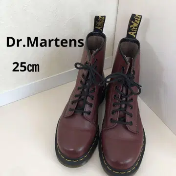 컨디션 최상 닥터마틴 부츠 가죽 체리 레드 25cm