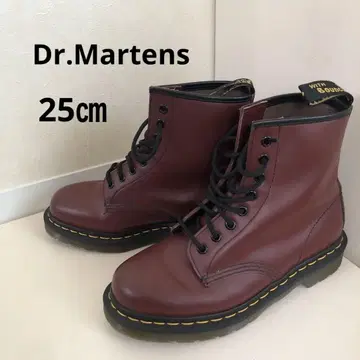 컨디션 최상 닥터마틴 부츠 가죽 체리 레드 25cm