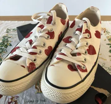 레어 하트 무늬 converse 컨버스 스니커즈 로우컷