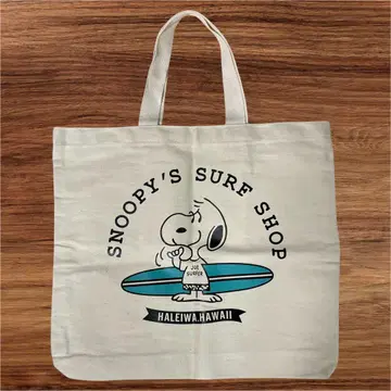 [미사용] 스누피 SNOOPY'S SURF SHOP 토트백