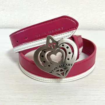 y2k 헤이세이 vivaheart 하트 벨트 버클 핑크 골프