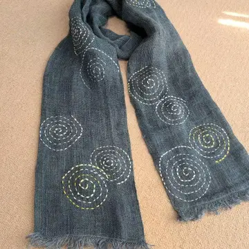 모기장 스톨 모기장 리메이크 빈티지 원단 리메이크 자수