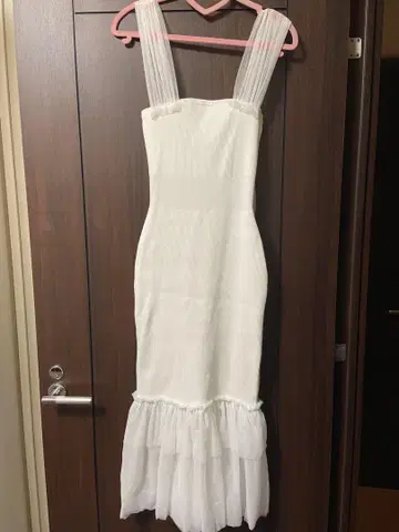 리엔다 화이트 머메이드 라인 롱 드레스 이너 포함