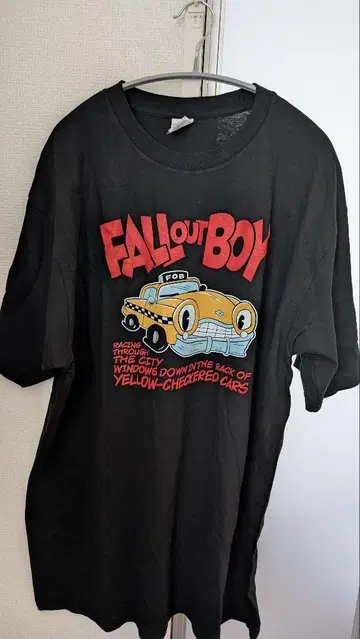 [미착용] FALLOUT BOY 썸머 소닉 T셔츠 XXL 사이즈 블랙