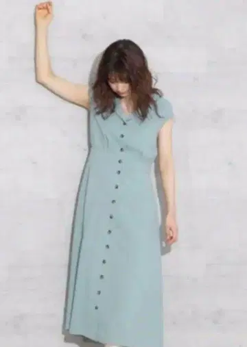 오픈 카라 썸머 드레스