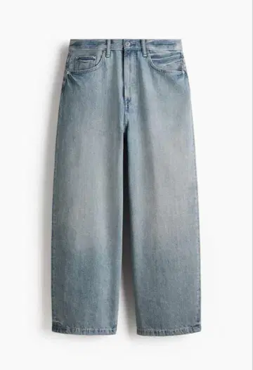새상품 H&M 슈퍼 배기 데님 (31/30)