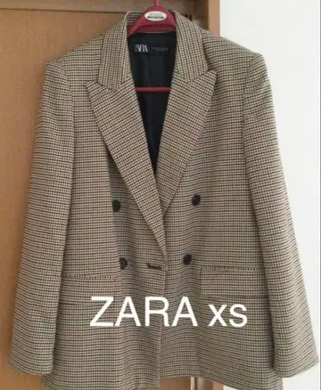 ZARA 체크 테일러드 자켓