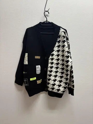 하운드투스 패턴 가디건