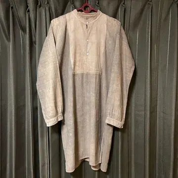 후염 앤티크 린넨 스모크 셔츠