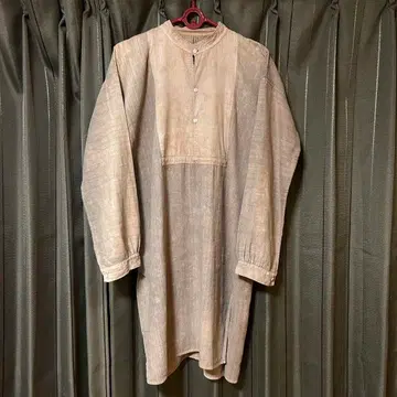 후염 앤티크 린넨 스모크 셔츠