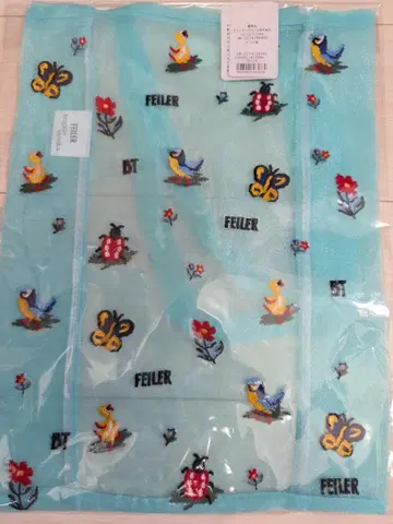 FEILER BRIGITTETANAKA 자수 토트백 블루