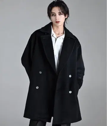 비버 멜톤 오버 P 코트 L 사이즈