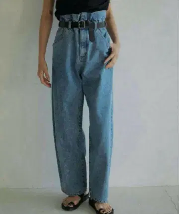 anuke Waist Tuck Denim 앤유크 턱 데님 팬츠
